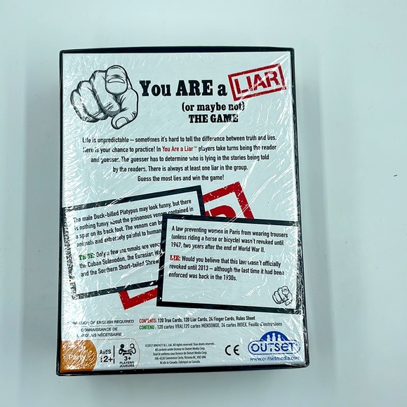 You Are a Liar Game (NWT) - Picture 2 of 2
